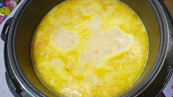 Сырный крем-суп с грибами: шаг 5