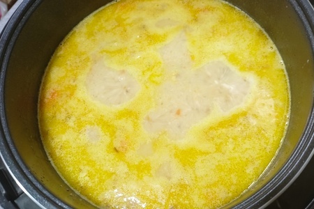 Сырный крем-суп с грибами (в мультиварке): шаг 5