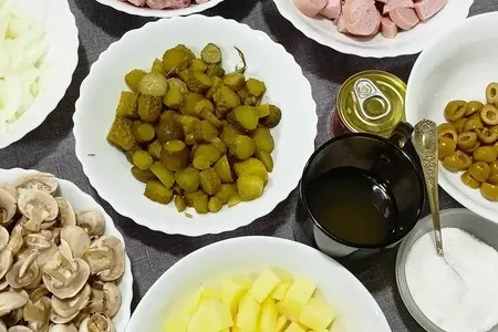 Солянка с грибами (в мультиварке): шаг 2