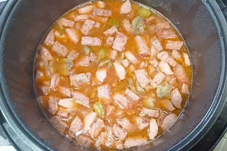 Солянка с грибами (в мультиварке): шаг 5