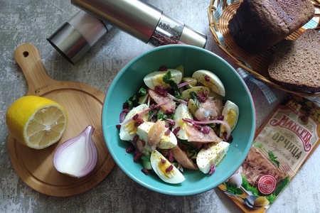 Салат из молодого картофеля и мангольда с горчичной заправкой “махеевъ” #махеевъ: шаг 5