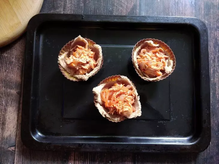 Хлебные корзиночки со вкусом чикенбургера “махеевъ” #махеевъ: шаг 7