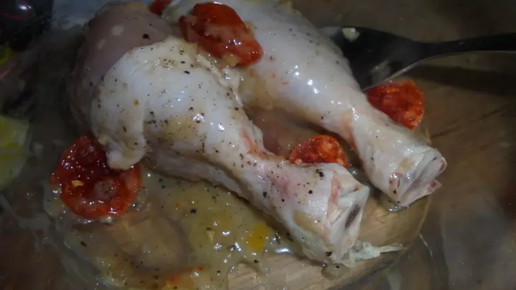 Запеченные куриные ножки с кумкватом и овощами "махеевь"#махеевь: шаг 2