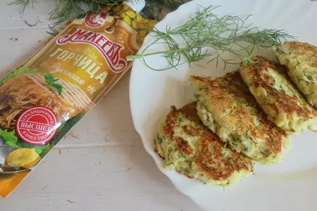Кабачково-творожные оладьи с горчичным вкусом махеевъ #махеевъ: шаг 8