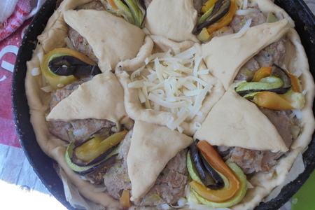 Пирог с котлетами и овощами по махеевски #махеевъ: шаг 12