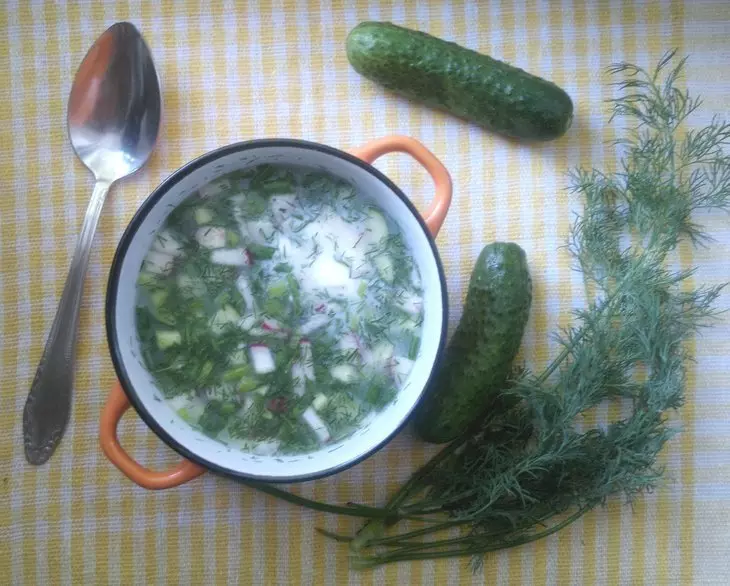 Окрошка на айране махеевъ #махеевъ: шаг 12