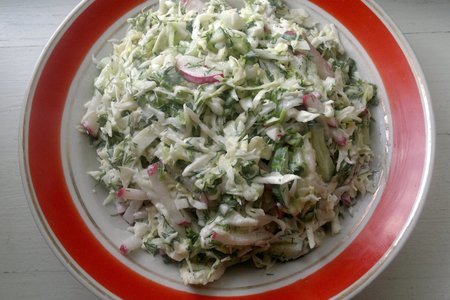 Овощной салат с перепелиными яйцами "махеевъ"#махеевъ: шаг 9