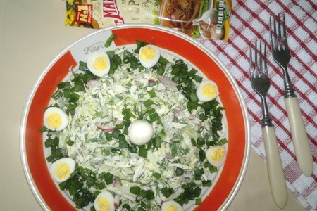 Овощной салат с перепелиными яйцами "махеевъ"#махеевъ: шаг 10