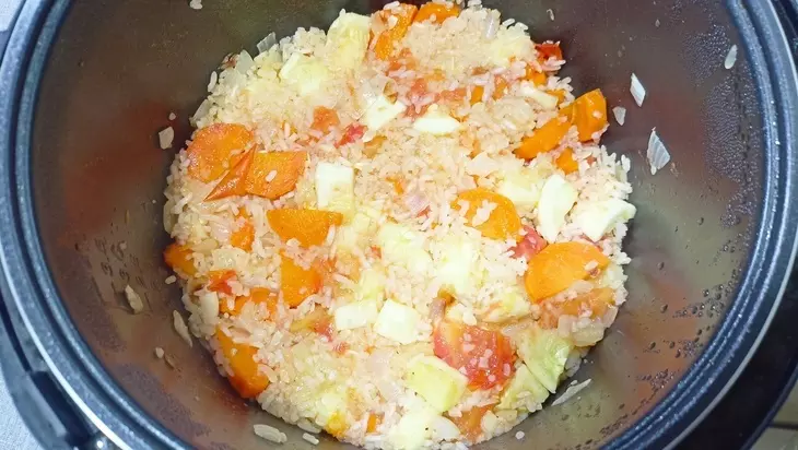 Кабачки с рисом (в мультиварке): шаг 4