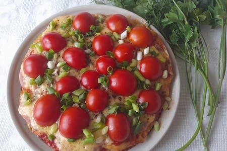 Из лаваша "пицца" с ветчиной и помидорами черри "махеевъ"#махеевъ: шаг 12