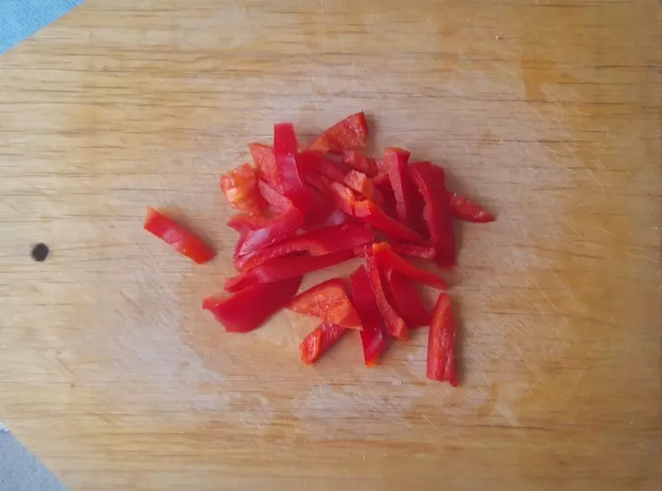 Из лаваша "пицца" с кукурузой, перцем и кетчупом "махеевъ"#махеевъ: шаг 3
