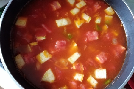 Томатно-овощной суп с лапшой "махеевъ" #махеевъ: шаг 11
