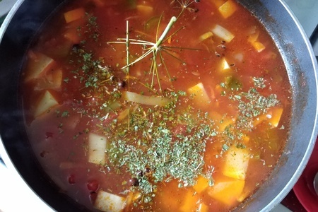 Томатно-овощной суп с лапшой "махеевъ" #махеевъ: шаг 12