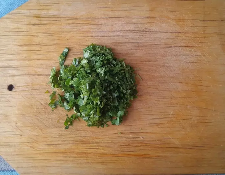 Салат из баклажанов с овощами и кетчупом "махеевъ"#махеевъ: шаг 10
