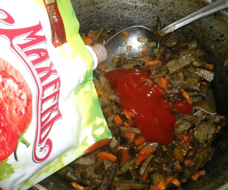 Макароны с печенью и кетчупом "махеевъ"#махеевъ: шаг 5