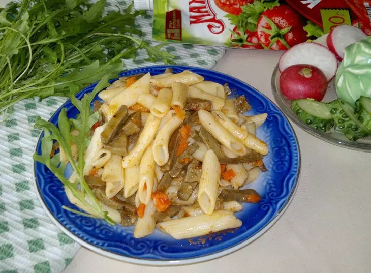 Макароны с печенью и кетчупом "махеевъ"#махеевъ: шаг 8