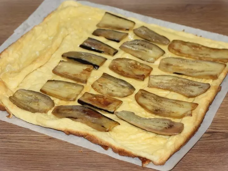 Воздушный рулет-омлет с сыром и баклажанами “махеевъ” #махеевъ: шаг 14