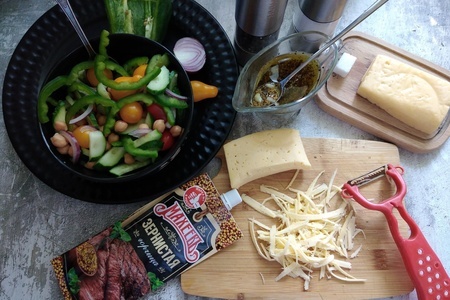 Салат с нутом и пикантной заправкой "махеевъ" #махеевъ: шаг 5