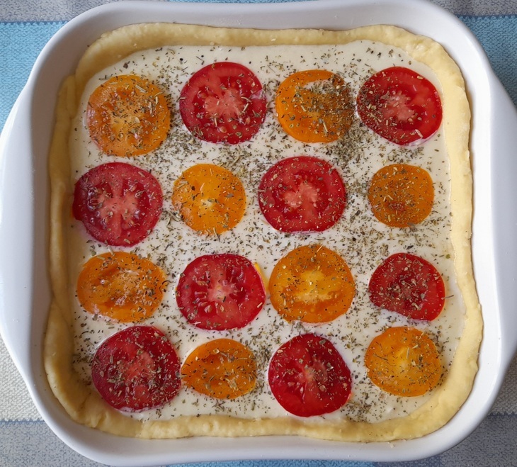 Пирог с сыром и помидорами "махеевъ"#махеевъ: шаг 14