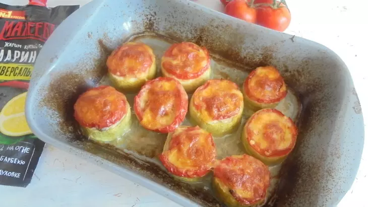 Фаршированный кабачок с #махеевъ: шаг 8