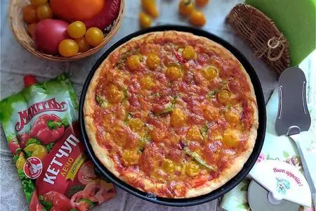Пицца домашняя "махеевъ" #махеевъ: шаг 8