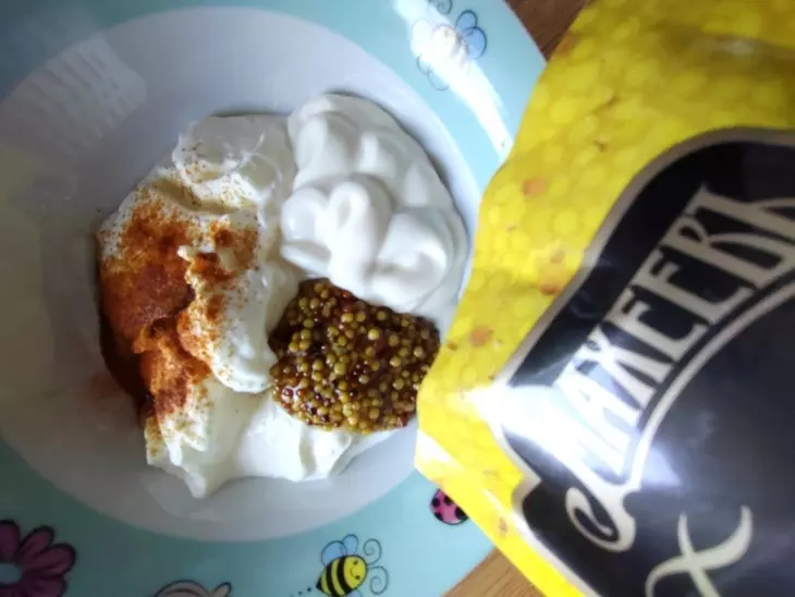 Лисички в пивном кляре с соусом "махеевъ" #махеевъ: шаг 11