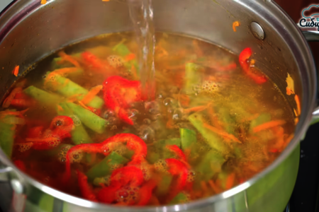 Овощной суп с мясными фрикадельками и стручковой фасолью: шаг 6