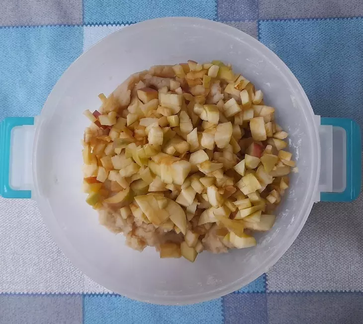 Творожное печенье с яблоками: шаг 5