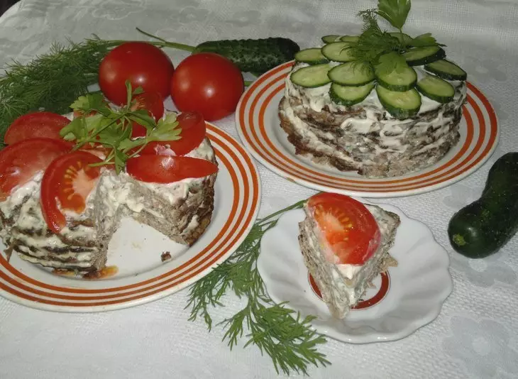 Закусочные тортики из печени: шаг 11