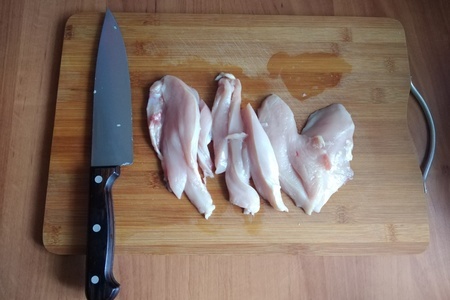 Запечённая курица на хлебе с овощами: шаг 2