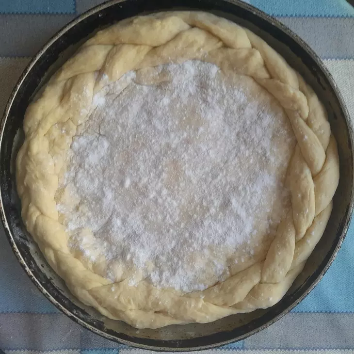 Ватрушка с творогом и яблоками: шаг 14