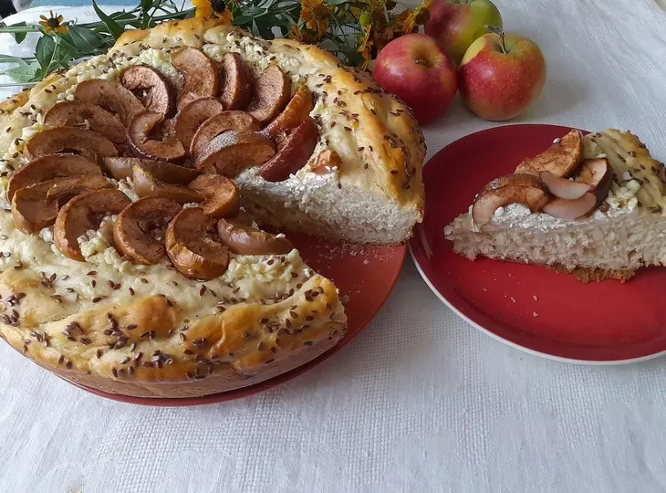 Ватрушка с творогом и яблоками: шаг 23