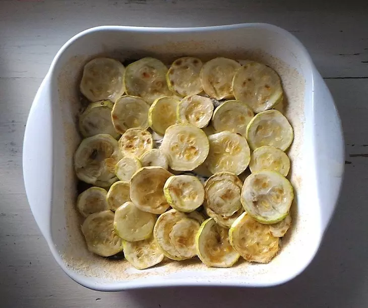 Запеканка из баклажанов и кабачков с курицей: шаг 11