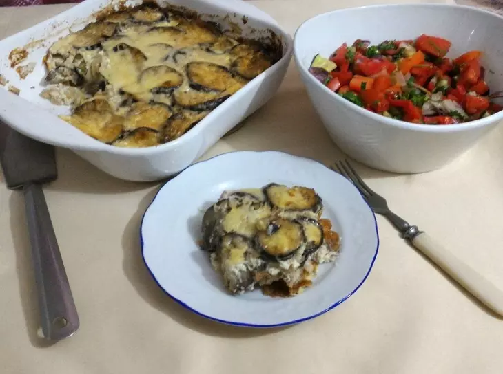 Запеканка из баклажанов и кабачков с курицей: шаг 17