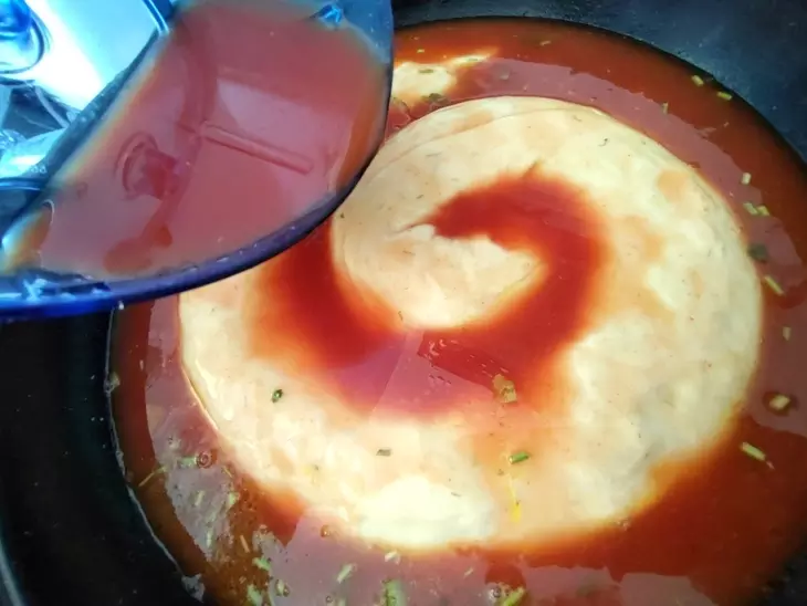 Рулет с фаршем и овощами: шаг 15