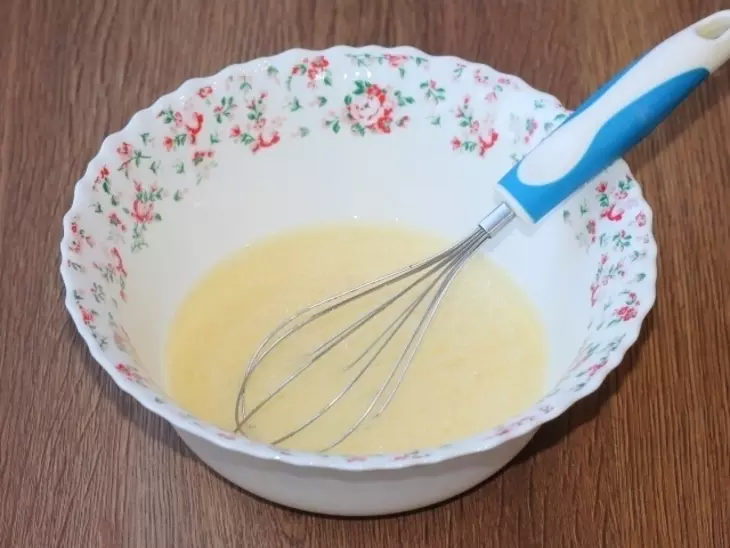 Лепешка «рыбная» с овощами: шаг 3