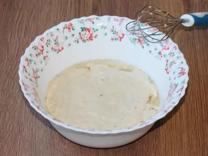Лепешка «рыбная» с овощами: шаг 4