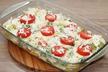 Куриная грудка с овощами в сметанном соусе: шаг 16