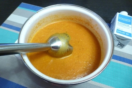 Томатный суп с сыром: шаг 3