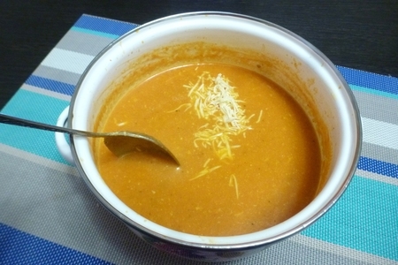 Томатный суп с сыром: шаг 4