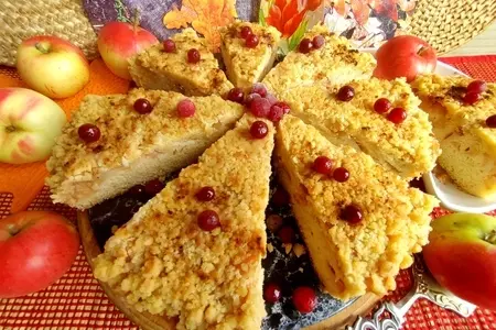 Яблочный пирог с крошкой: шаг 15
