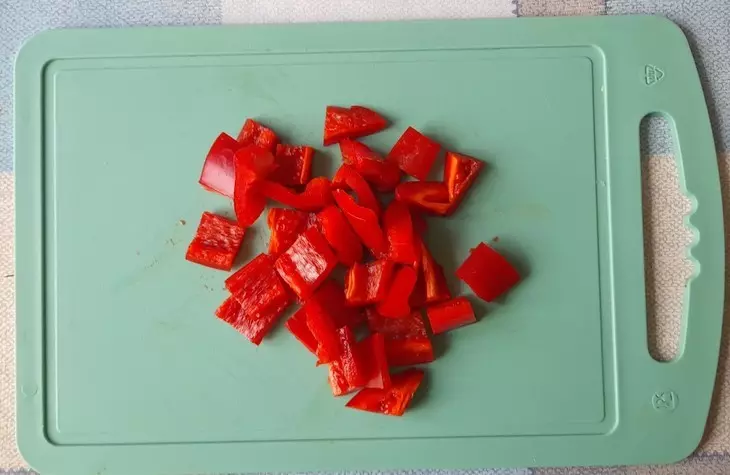 Салат с помидорами, баклажаном и сыром: шаг 4