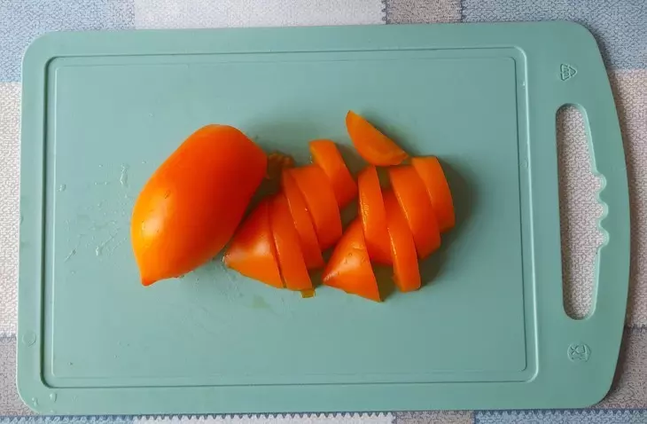 Салат с помидорами, баклажаном и сыром: шаг 5