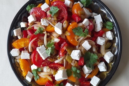 Салат с помидорами, баклажаном и сыром: шаг 16