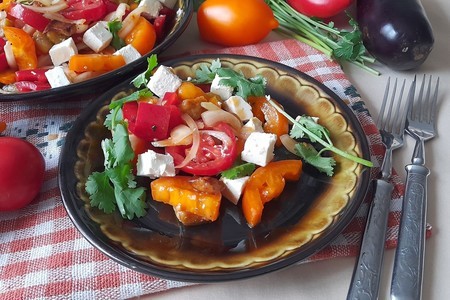 Салат с помидорами, баклажаном и сыром: шаг 17