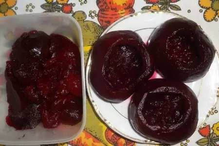 Запечённая свёкла с яблоками и творогом: шаг 2