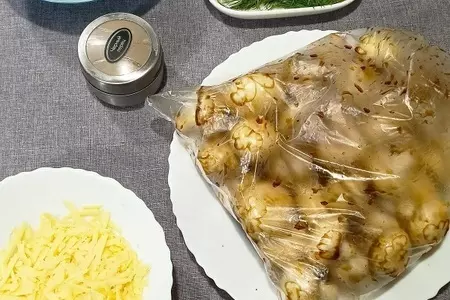 Сливочные грибы с сыром: шаг 3