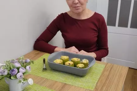 Грибной жульен в кабачках: шаг 9