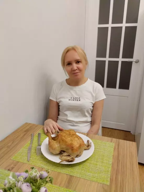 Курица на соли: шаг 6