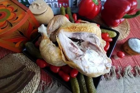 Курица в духовке на соли: шаг 5